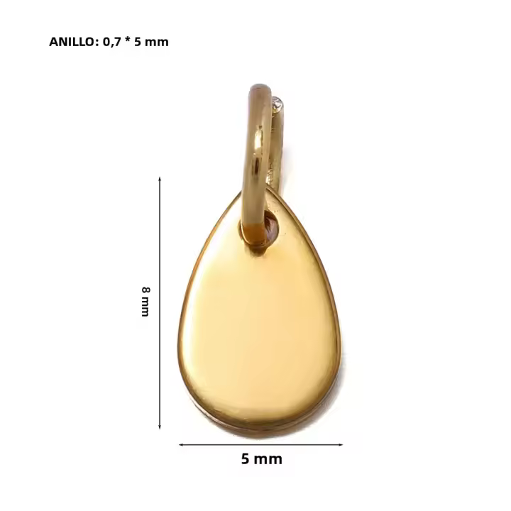 10Pcs Encantos De Acero Inoxidable Con Anillo De Salto Tag De Perro Corazón Redondo Ovalos Blancos Para Fabricación De Joyas DIY - 1