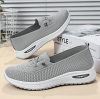 Zapatos Casuales Para Mujer En Color Rosa Zapatos De Malla Transpirables Y Moda Para Caminar Y Correr Zapatillas Planas Vulcanizadas 2024 - details 9