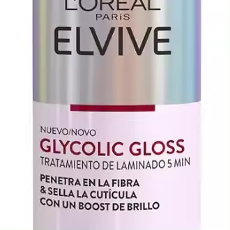 Tratamiento de Laminado L'Oréal Paris Elvive Glycolic Gloss para un Brillo Espejo en Solo 5 Minutos - Cabello Radiante y Suave【ROUA】 - 1