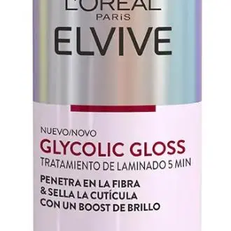 Tratamiento de Laminado L'Oréal Paris Elvive Glycolic Gloss para un Brillo Espejo en Solo 5 Minutos - Cabello Radiante y Suave【ROUA】 - 1