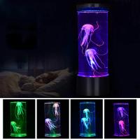 Lámpara De Medusa JELLYFISH RGB LED Para Decoración De Hogar Y Dormitorio Luz Nocturna Del Océano Regalo De Cumpleaños Para Niños - details 9