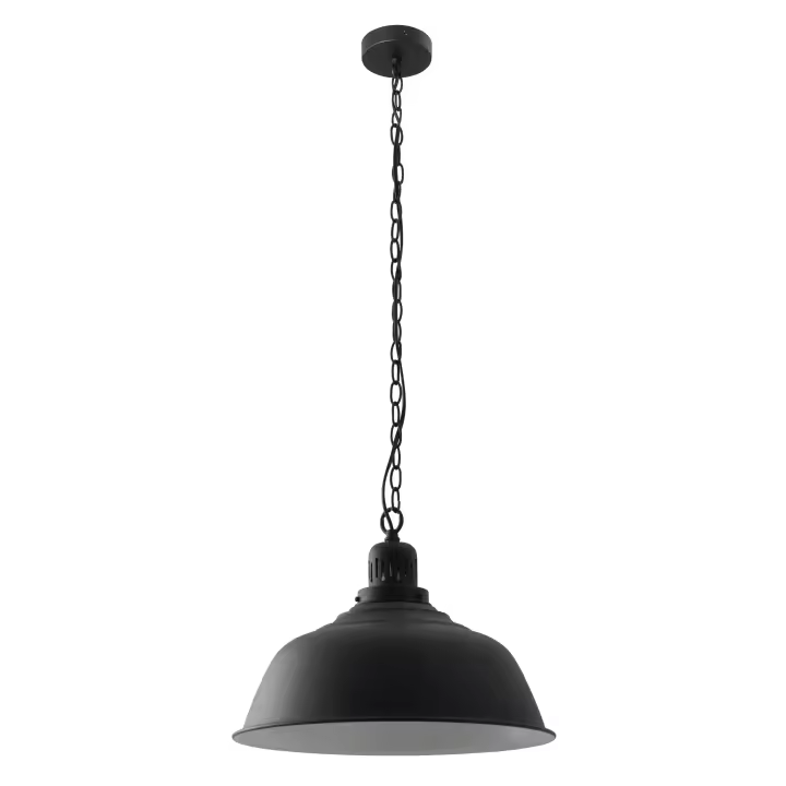 Novolux Lighting- Lámpara de techo- Vintage, color negro, uso interior, acero,e27,42W, IP20 - 1