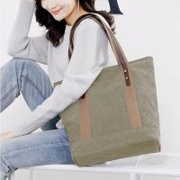 Bolso de Lona para Mujer, Bolso de trabajo casual retro, fabricado en Lona de alta calidad, forro de poliéster, cremateras de alta calidad, Resistó y duradero. - details 0