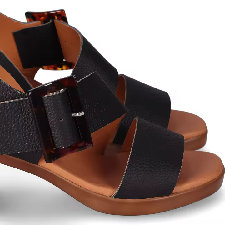 Chika10 Leather NEW GOTICA 09 Sandalia de Tacón Negro/Black - 1