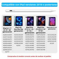 Stylus Pen Con LED Para iPad A16 Air 11 5 4 pro 11th 13 12.9 M4 M3 M2 Pens 10th 9th Generation Mini 7 6 Tablet Accesorio Compatible Con Multiple Modelos - details 1
