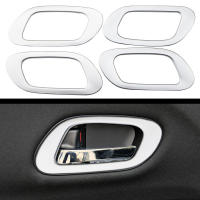 Juego De 4 Pegatinas De Cromo Para Manijas De Puertas Internas De Coche Para Honda HRV HR-V Vezel 2013-2018 Accesorios De Interiores - details 0