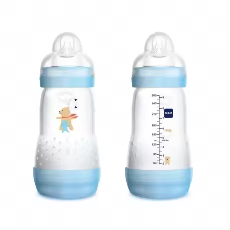 MAM BIBERÓN ANTI-COLIC +2 MESES 260 ML 2 UNIDADES AZUL - 1
