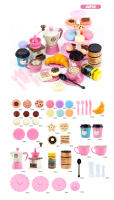 Juego De Comida Para Niñas Set De Té De Cocina Simulación De Pastel Y Café Juguete De Cocina Para Niños Juego De Casa De Juguetes Regalos De Cumpleaños - details 4