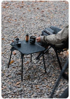 ShineTrip Mesa Plegable De Aleación De Aluminio Para Acampar Y Camping Doble Propósito Portátil Para Picnic Y Senderismo Muebles Del Campamento - details 13