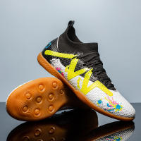 Zapatos De Fútbol Para Hombres Profesionales Indorresistentes De Suela De Goma Tallas True Fit Material Superior PU - details 4
