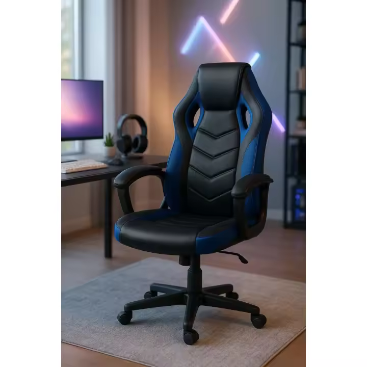 Silla Gunfire - Azul y Negro - 1