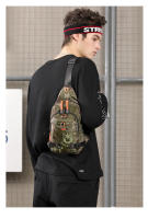 Bolsa Bandolera Para Hombre En Nylon Bolsa De Hombro Cruzada Pequeña Rucksack De Viaje Estilo Casual Con Bolsillos Internos Y Exterior - details 17