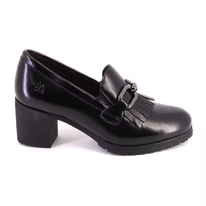 TREINTAS 4218 Mocasines de mujer negro PIEL 624 - 1