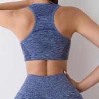 Conjunto De Yoga Para Mujer Ropa De Gimnasio Con Bragas Y Camisetas Sport Tops Sin Costuras Leggings De Gimnasio Transpirable Y Ecológica - details 19