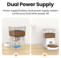 ROJECO Alimentador Automático Para Gatos 2L Inteligente Con Control Remoto Dispensador De Alimentos Secos Para Perros Kibble WIFI - details 13