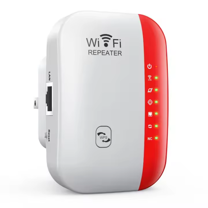 Repetidor Wifi inalámbrico, enrutador extensor de rango, amplificador de señal Wifi de 300Mbps, 2,4G, punto de acceso Ultraboost - 1