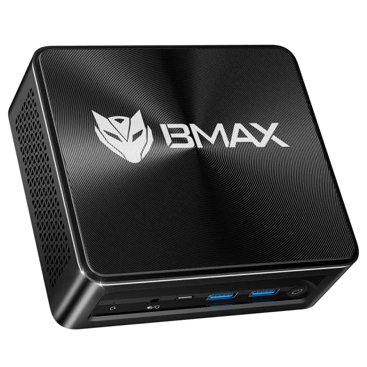 BMAX AMD Ryzen 7 Mini PC B5A Pro, AMD Ryzen 7 5825U 8 Núcleos 4.5GHz, 16GB RAM, 512GB SSD, Triple Pantalla 4K (1*DP+1*HDMI+1*Type-C), Soporta HDR Dinámico, WiFi 5, Bluetooth 5.0, 2*USB 3.2, 2*USB 2.0, 1*RJ45, Sistema de Refrigeración Space Capsule, Home, - 1