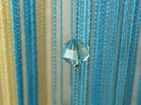 Cortina De Ventana De 100x200cm Con Borlas De Cristal Y Cadena Brillante Para Decoración De Habitaciones Y Puertas Estilo Clásico Material 100% Poliéster - details 5