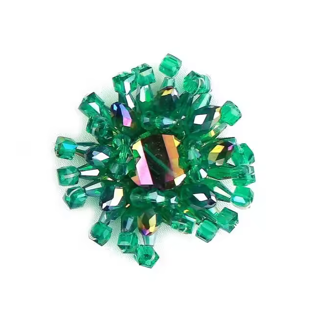 Adorno Textil Versátil con Rocalla de Cristal - 1