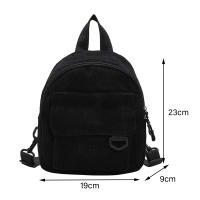 Mochila Mini Para Mujer De Cordón Sólido Y Estilo Casual Gran Capacidad Duradera Para Viajes Y Escuela Con Cierre De Cremallera - details 0