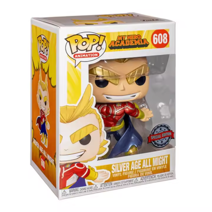 Funko Pop  Silver Age All Might (608)  My Hero Academia  Edición Especial - 1