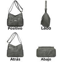 Bolso De Hombro Para Mujer En Cuero PU Suave De Lujo Con Múltiples Bolsillos Bolso Bandolera De Diseñador Bolsa Mensajera De Alta Calidad - details 4