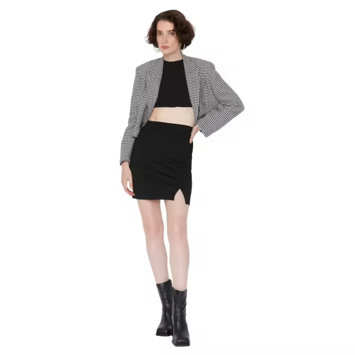Trendyol Mink Knitted Skirt - 1