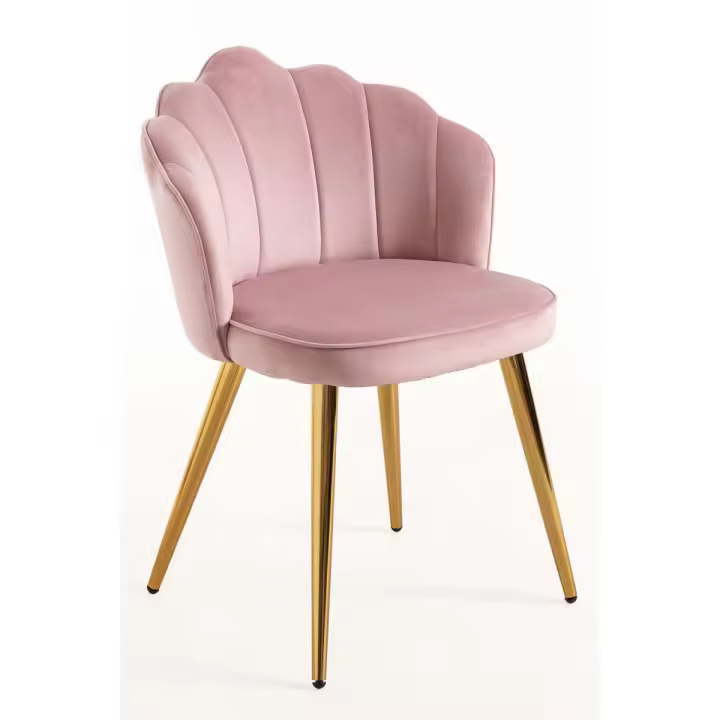 Silla Blume Gold Terciopelo - Rosa - 1