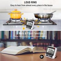 2024 Digital Temporizador de Cocina With Silencioso/Fuerte Alarma On/off, 12 Horas Reloj Y Alarma, Función memory - details 1