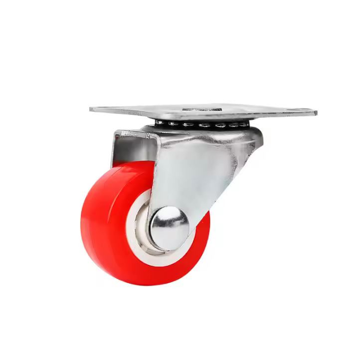 Ruedas De Silla De Tren De PVC Rojo 1.5" 4/8PCS Resistentes Al Desgaste Y Silenciosas Ruedas Giratorias Universales Para Muebles - 1