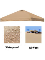 Cubierta De Reemplazo Para Toldo Pop-up De 10x10 Con Ventilación Y Protección Contra El Agua Para Jardín Y Terraza Pavilion Solar - details 0