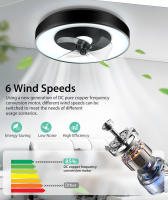 Aigostar- Ventilador Techo Alexa, Luz LED 40W, 4400LM, 2700K-6500K Regulable, Lampara Ventilador Techo Inteligente con Mando a Distancia y Gateway, Silencioso, 6 Velocidades, Diameter 50CM - details 4