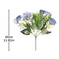 Rosa Artificial De Seda Para Decoración De Otoño Blancas Para Boda Y Navidad Flores Falsas Para Arreglo De Navidad Y Casa - details 1