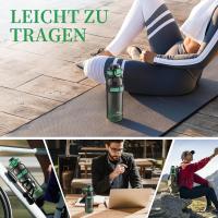 Botella de Agua “GOOD LUCK” con Pajita y Tapa Hermética – 1 L Reutilizable, Libre de BPA, con Esponja de Limpieza Incluida – Varios Colores - details 3