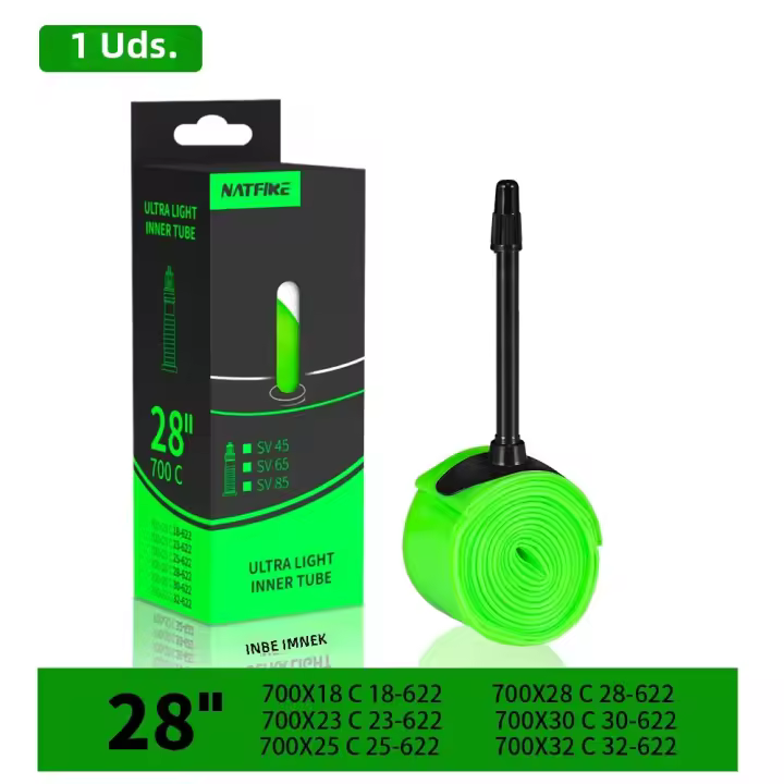 Tubo Interno De Bicicleta Ultraligero 700 X 18-32 Ruta MTB Material TPU Válvula Francesa Longitud 65mm Super Ligero - 1