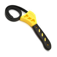 Llave De Filtro De Aceite Ajustable 6/8 Pulgadas Con Correa De Cinturón Herramienta De Mecánico De Acero Para Reparación De Plomería Y Automóviles - details 4