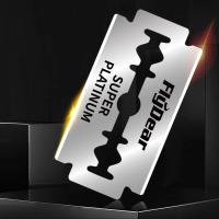 100PCS Hojas De Afeitar De Acero Inoxidable Durable Para Barbearía Cuchilla De Seguridad Doble Hojas De Acero Inoxidable Para Cuchillo De Afeitar - details 6