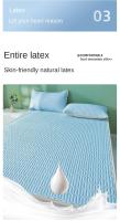 Juego De Sábanas Con Fundas Para Almohadas Cooling Ice Silk Y Látex Tejido Quilted Transpirable Para Verano Resistente Al Calor Materiales Sólidos De Poliéster 200TC - details 7