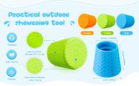 Cabezal De Ducha Para Perros Y Gatos Portátil De Silicona Accesorio De Agua Para Mascotas Ideal Para Paseos Camping Viajes a La Playa - details 8