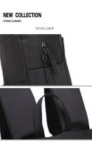 Mochila De Lona Mini Para Hombre Negro Moda Escuela Japonesa Pequeña Impermeable Con Manija Y Bolsillos Interior Capacidad Baja - details 14