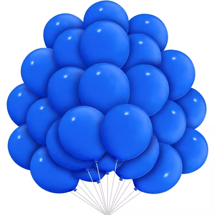 100 pcs ballons bleus 5 pouces mini ballons en latex bleu petits ballons de fête pour baby shower fête d'anniversaire mariage fiançailles anniversaire festival décorations (ballons bleus) - 1