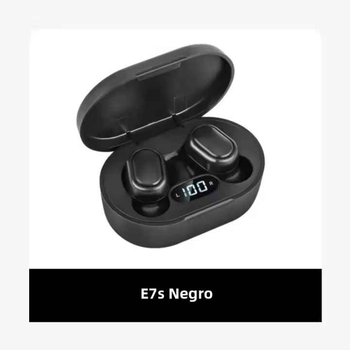 Auriculares Inalámbricos E7s TWS Bluetooth Estéreo Con Reducción De Ruido Y Microfone Para Deportes Auriculares Recargables De Inserción En Oído MOV - 1