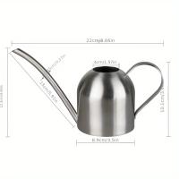 Maceta De Riego De Acero Inoxidable Con Boquilla Larga Accesorios De Jardín Para Plantas Sandía De Cobre Pulido Metal - details 16