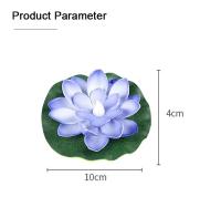 Lámpara De Noche LED Multicolor Loto Sensor 10CM 6PCS Flor Flotante Para Jardín Y Acuario Decoración Festiva Luz De Loto - details 8