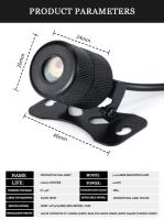 Luces LED Para Coches Camiones Y Motocicletas 12V 24V Patrón De Rayos Láser Advertencia De Colisión Trasera Luz De Fondo Para Carros - details 4