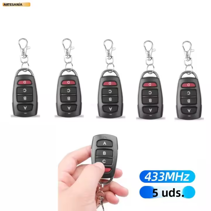 Control Remoto Inalámbrico RF 433MHz Copia Código Universal Para Puerta De Garage Y Portón Duplicador De Llave De Apertura 433 Mhz - 1