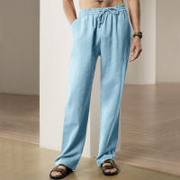 Pantalones deportivos casuales sueltos de lino transpirables de hip-hop para hombre de nueva tendencia de primavera y verano - details 44