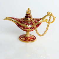 Lámpara De Wishing Legend Aladina Con Genio Adorno De Estilo Palacio Para Decoración De Sala De Estar Fiesta Dinner Craft - details 14