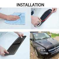Nueva Decorativa Inclinación De Aire Para Coche Universal En Fibra De Carbono / Negro Adorno Para Parachoques De Capó Ventosa De Cubierta Estilo Y Decoración - details 6
