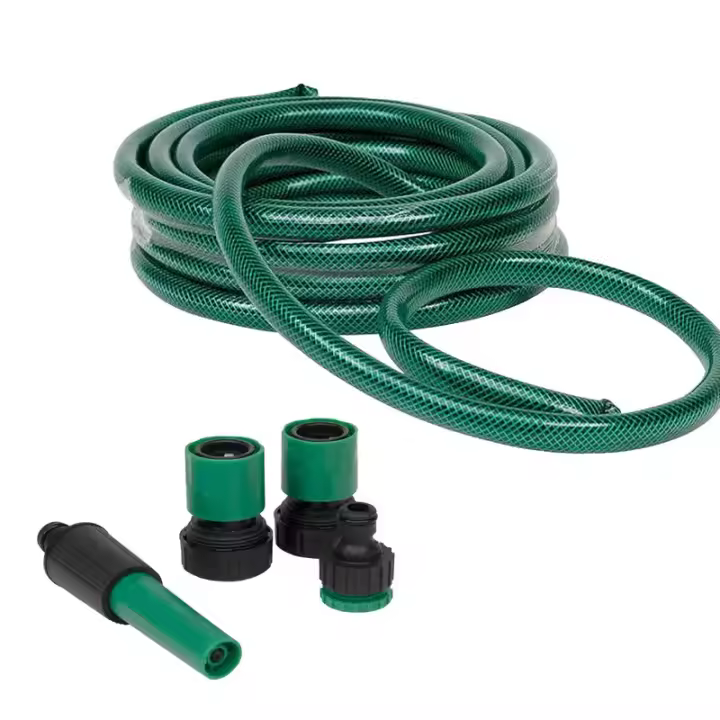 Manguera de jardin 3 capas con accesorios – PVC resistente a 20 bar – Varios diámetros y longitude - 1